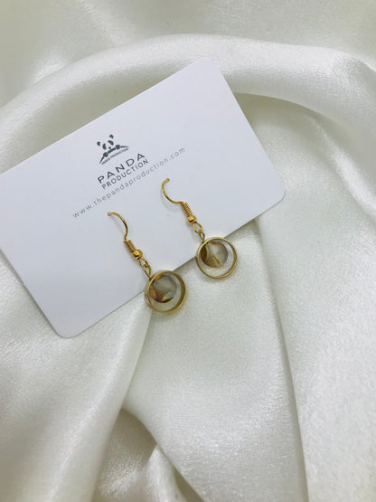 Circle bead Earrings