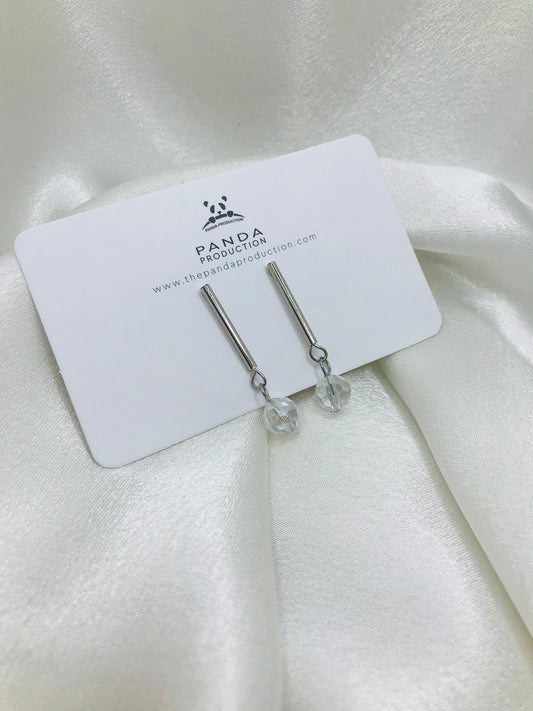 Silver Stick Earrings