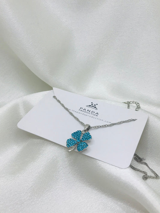 Blue Clover Pendant