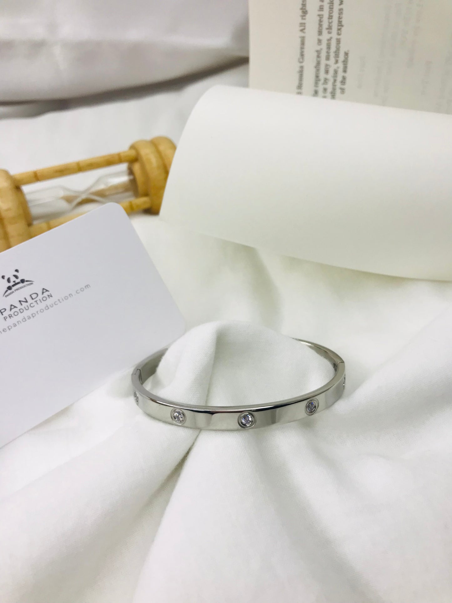 Cartier Inspired Full Stone Handcuff