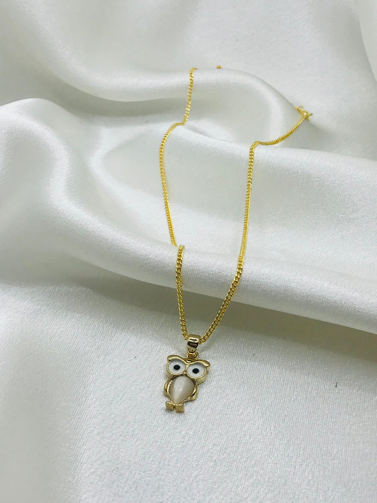 Gold Owl Pendant