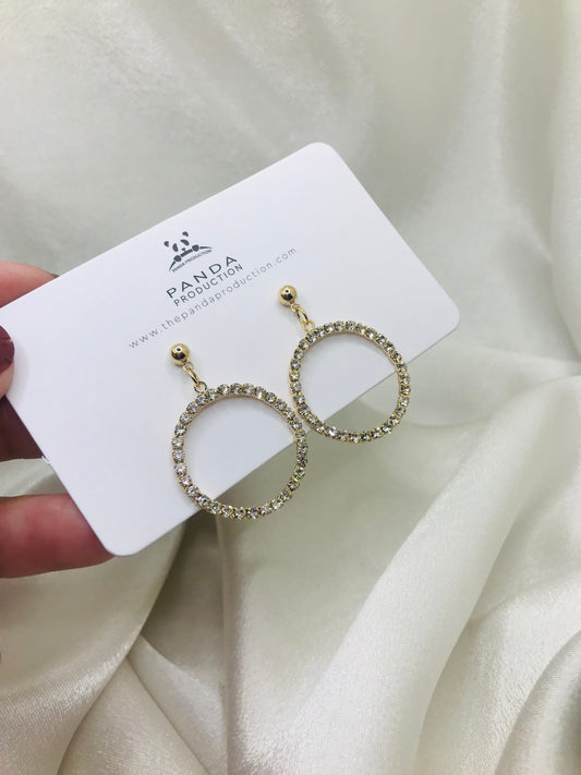 Circle Charm Earrings