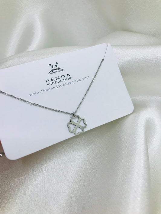 Minimalist Silver Clover Pendant