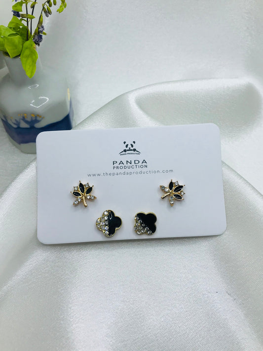 Mixed Shape Silver Studs