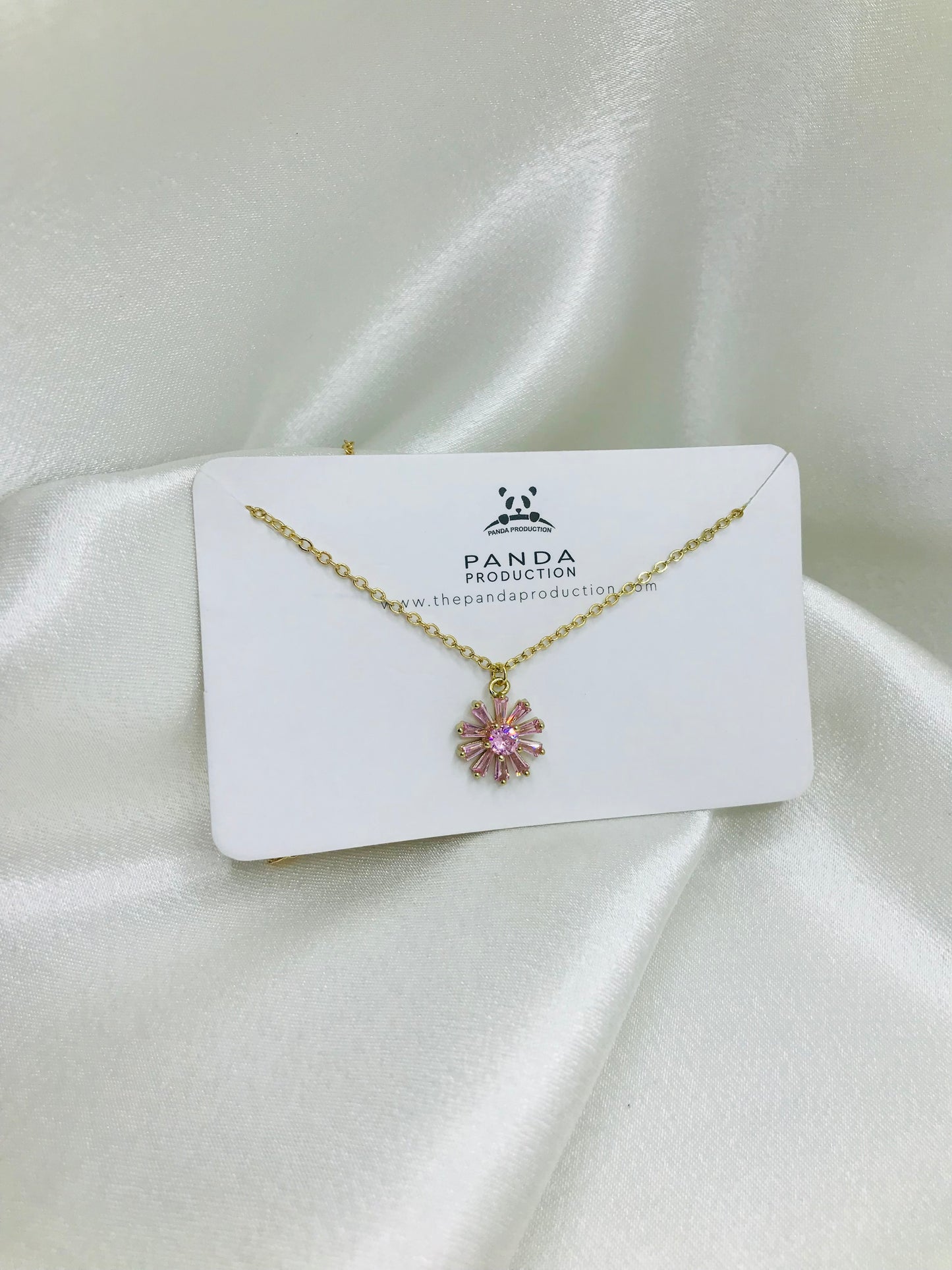 Pink Sunflower Pendant