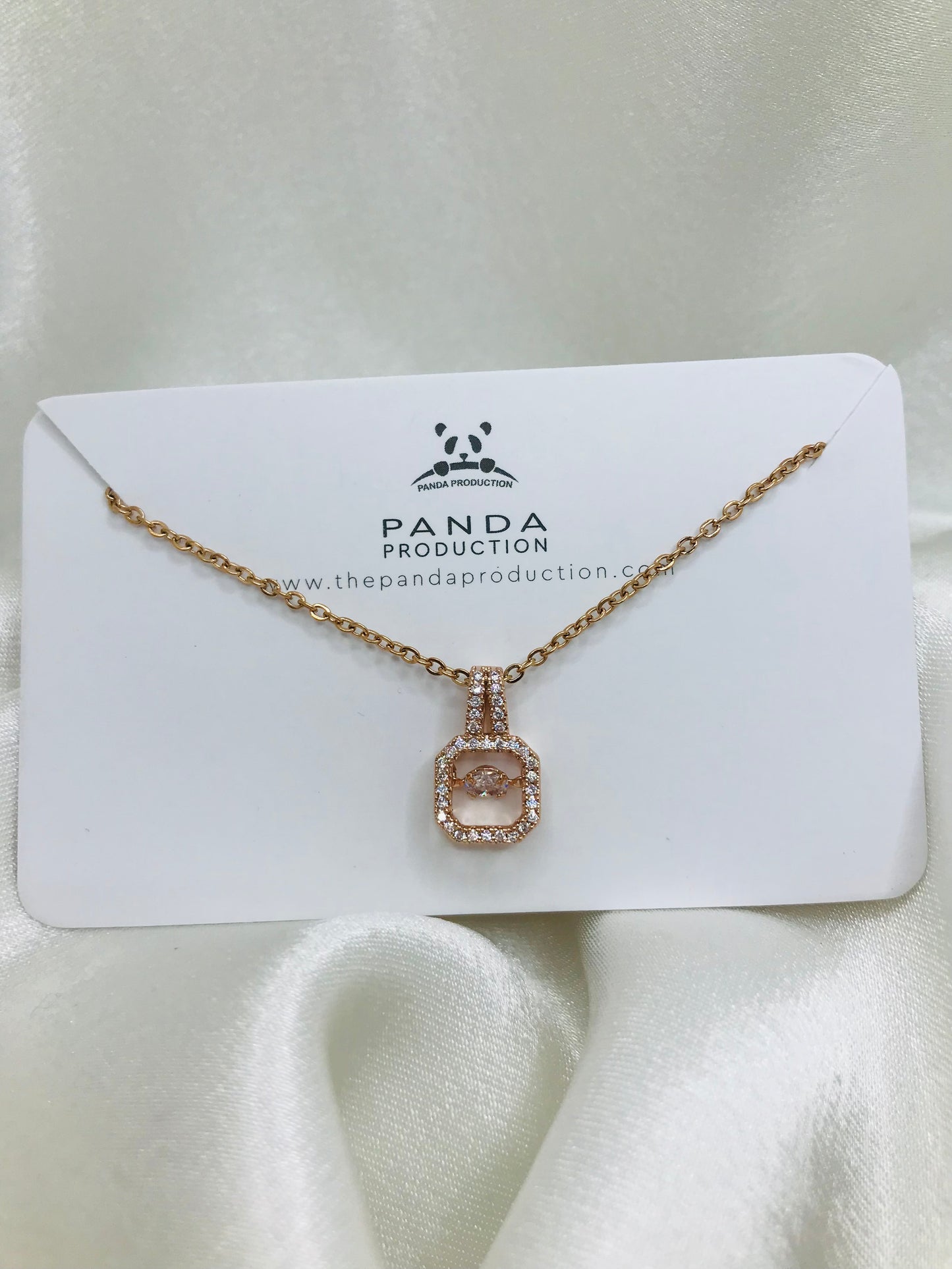 Rose Gold Diamond Pendant