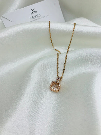 Rose Gold Diamond Pendant