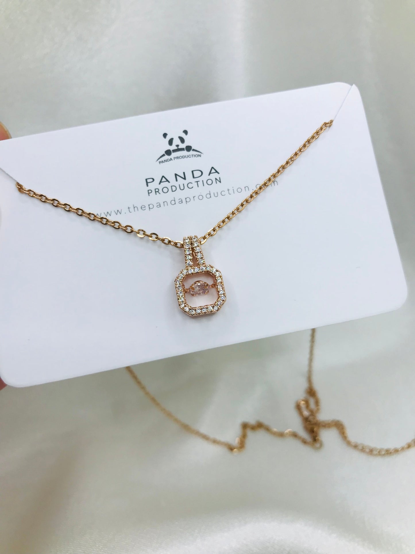 Rose Gold Diamond Pendant